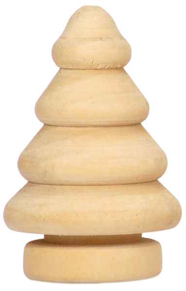 Holz Tannenbaum, 6er Set