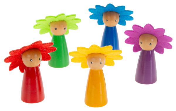 Holz Familienfiguren 30-tlg.