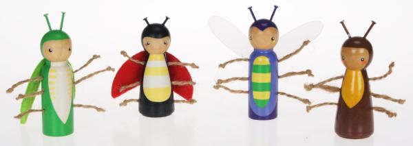 Holz Familienfiguren 30-tlg.
