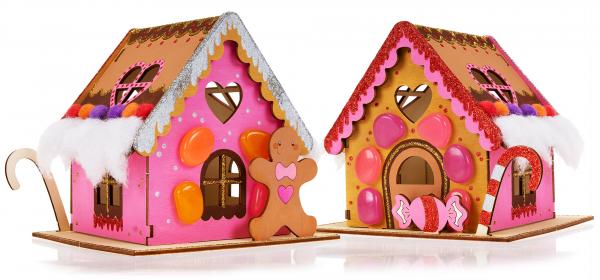 Lebkuchenhaus Teelicht, 3er Set