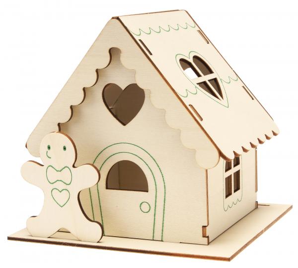 Lebkuchenhaus Teelicht, 3er Set