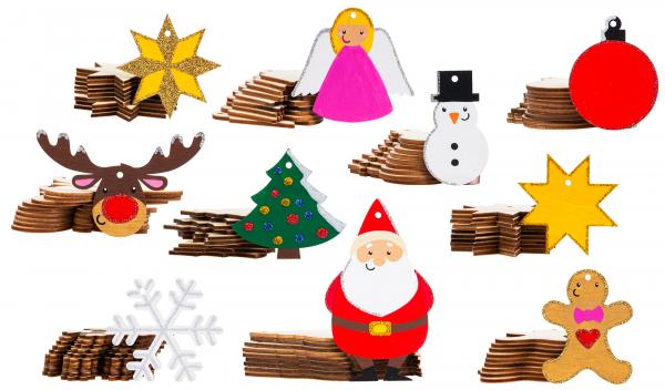Big Pack Weihnachtsanhänger, 100tlg.
