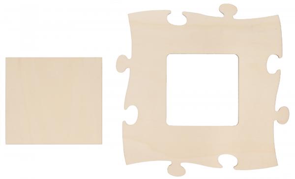 Puzzle Bilderrahmen, quadratischer Bildausschnitt