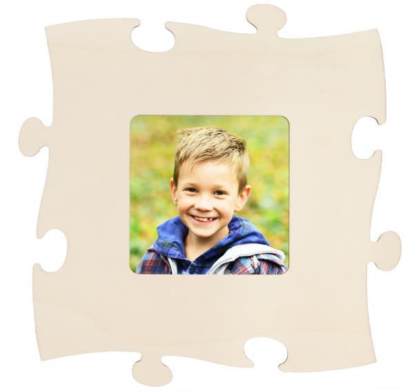 Puzzle Bilderrahmen, quadratischer Bildausschnitt