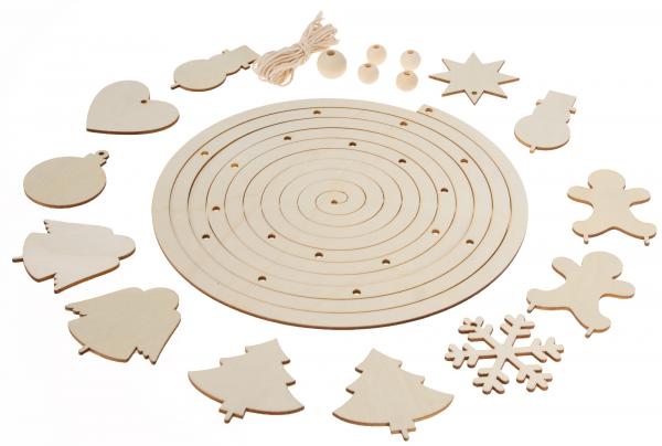 Mobile Holzspirale Weihnachten