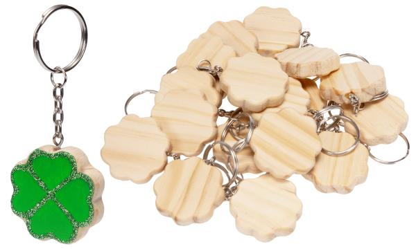 keychain, clover, set of 24 pcs