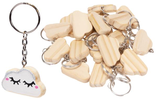 keychain cloud set of 24