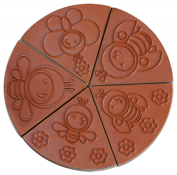 Holzstempel Marienkäfer, Biene, Hummel Mandala, 5tlg.