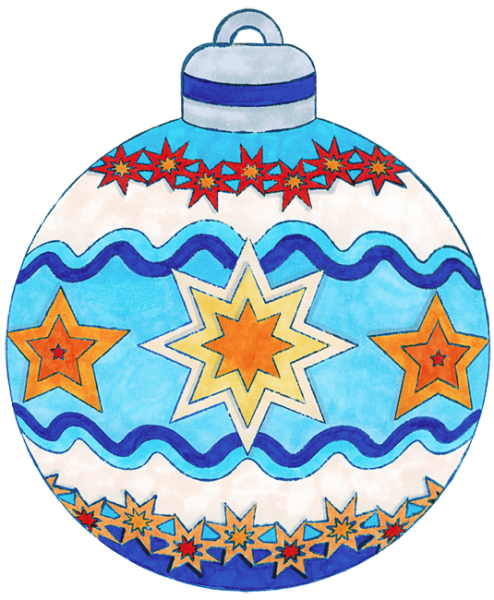 Mega Stempel "Weihnachtskugel", 1Stck