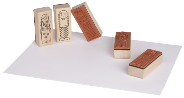 SUNNYSUE - Holzstempel "Für Mädels", 5tlg.