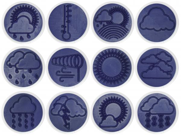 Giant Stamps "Weather", 12pcs.