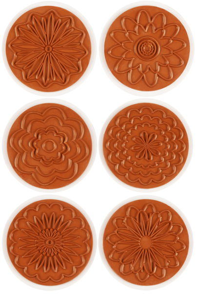 Giant Stamps "Mandala Flowers", 6pcs.