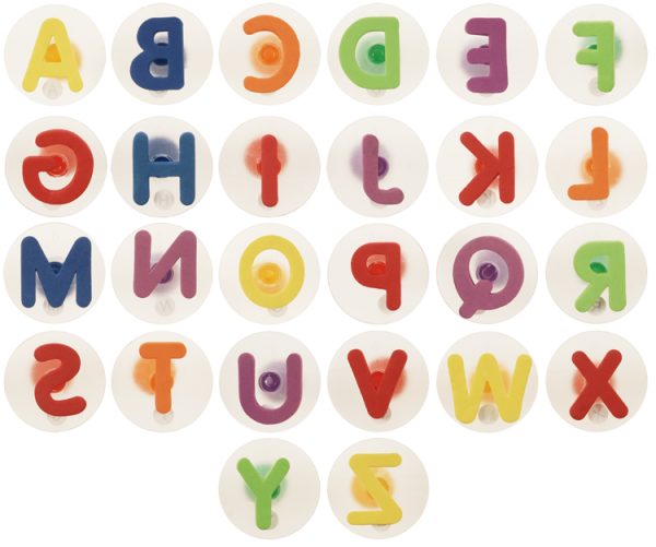 SUNNYSUE - Moosgummi-Stempel "Großbuchstaben" 26tlg.