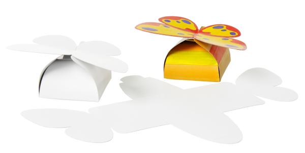 10 Papierschachteln  "Schmetterling"