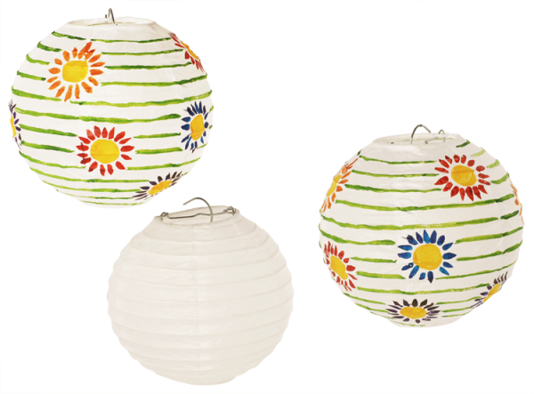 Papierlampion 11 cm, 6er Set