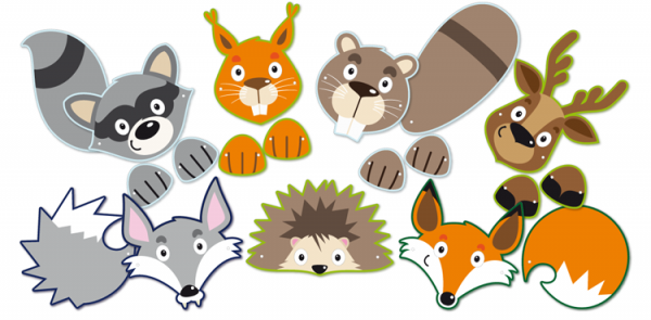 SUNNYSUE - Paper Masks "Colourful Animals", Set