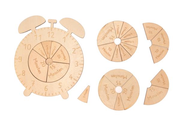 Lernpuzzle Bruchrechnen-Uhr, 28-tlg.
