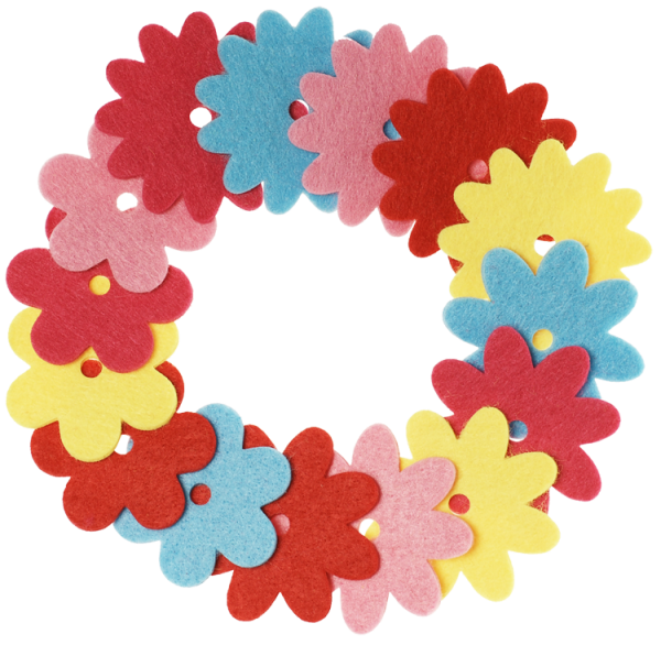 SUNNYSUE - DIY-Filzrohlinge "Blümchen", 15tlg.