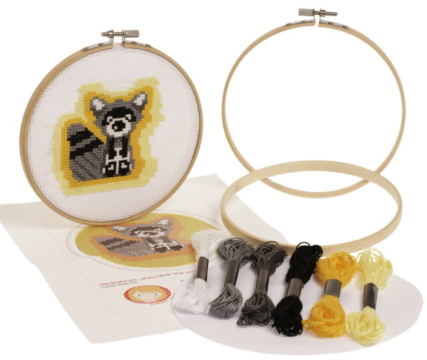 Cross-Stitching Set "Willy The Raccoon", 1pc.