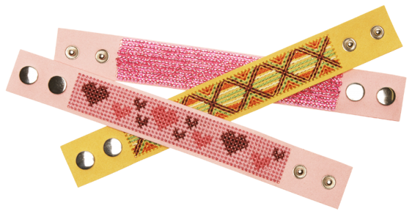 Kunstleder-Armbänder "Individuell", 4er Set