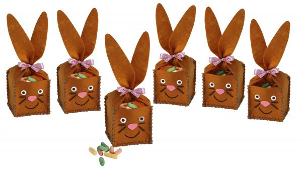 SUNNYSUE - DIY-Filzkörbchen "Langohr", 6er Set