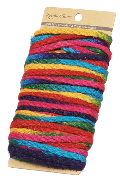 SUNNYSUE - Jute-Flechtschnur "Regenbogen", 25 m