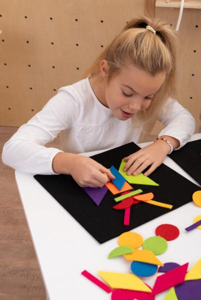 Filzlegespiel  Tangram, 196-tlg