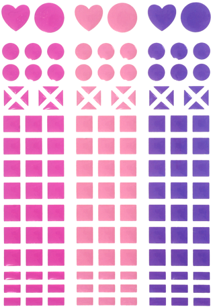 SUNNYSUE - Mosaik-Sticker "Pink", 138tlg.
