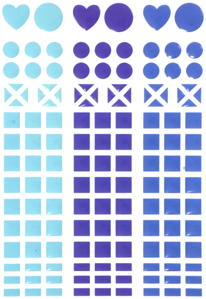 SUNNYSUE - Mosaik-Sticker "Blau", 138tlg.