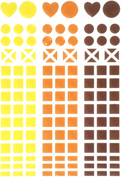 SUNNYSUE - Mosaik-Sticker "Gelb", 138tlg.
