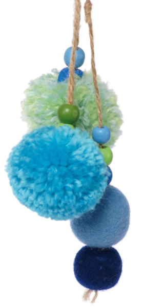 Bastelwerkzeug "Pompon-Maker", 8tlg. für 4 Größen