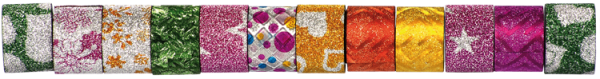 SUNNYSUE - Glitzertape "Mini", 12tlg.