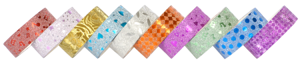 SUNNYSUE - Glitzertape "Style Mix1", 10tlg.
