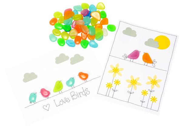 Leuchtsteine "Glow in the Dark" 50tlg. oder 100tlg.
