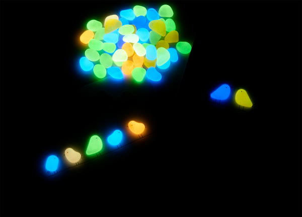 Leuchtsteine "Glow in the Dark" 50tlg. oder 100tlg.