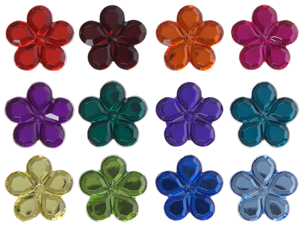 Funkelsteine Blumen, 120-tlg.