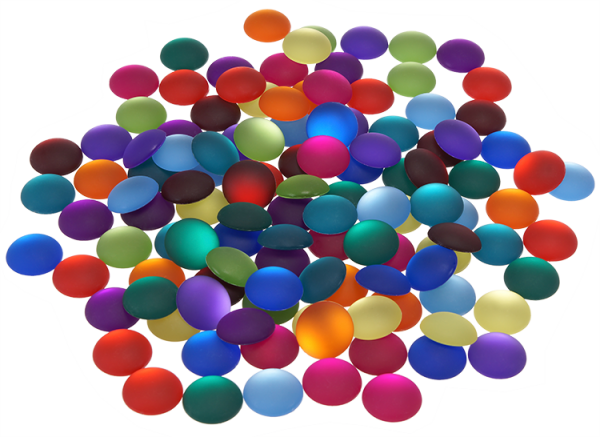 SUNNYSUE - Decorative gemstones, Ø 2,5 cm, 120 pcs.