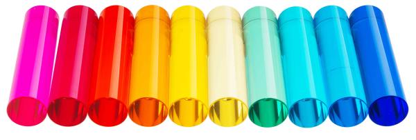 Acrylic cylinders, 10 pieces