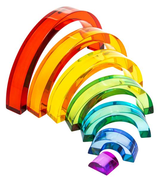 Acrylic rainbow, 7 pieces
