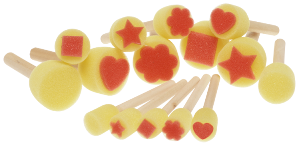 SUNNYSUE - Schwammpinsel "Formen", 15tlg.