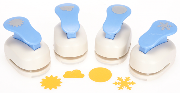 SUNNYSUE - Motivlocher Midi "Wetter", 4er Set