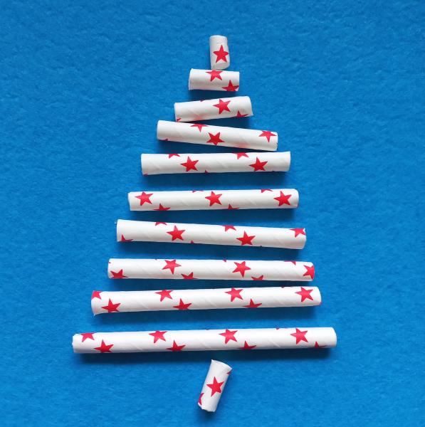 Paper Straws "Stars", 120pcs.