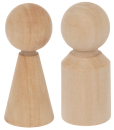 10pcs. Wooden Puppets "Girls & Boys"
